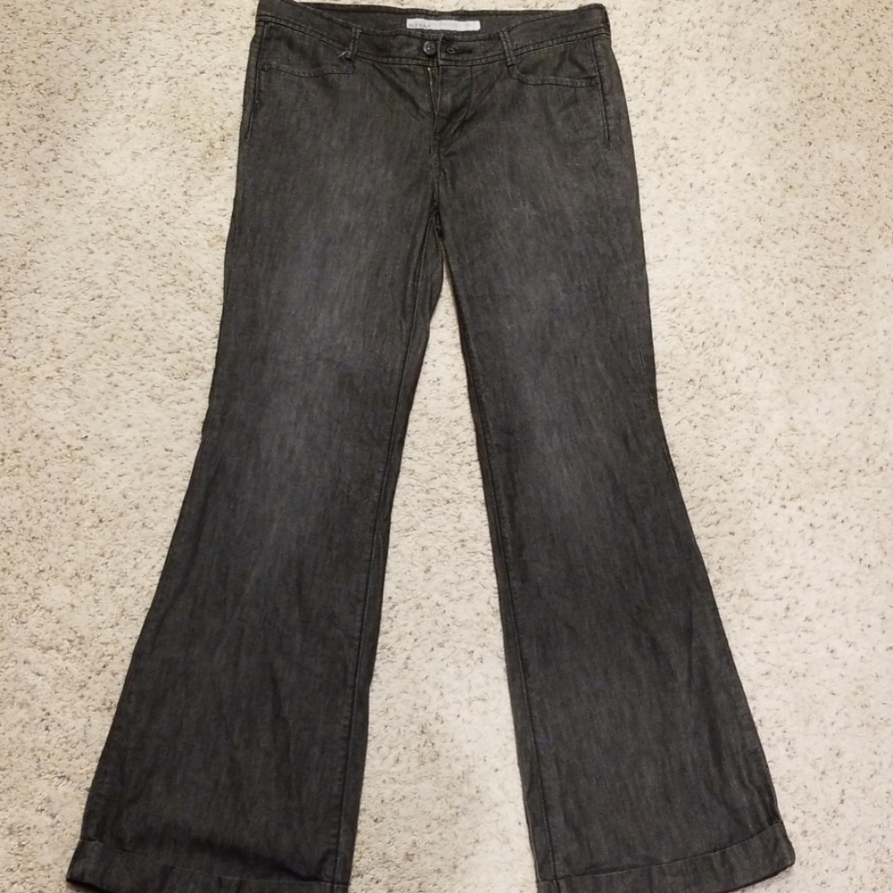 Old Navy trouser high rise jeans, size 6, black
